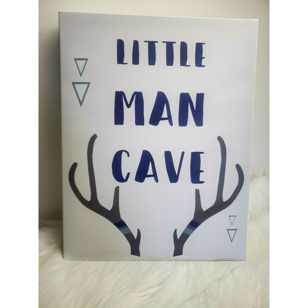 Little Man Cave Wall Decor Boho Boys Nursery Room